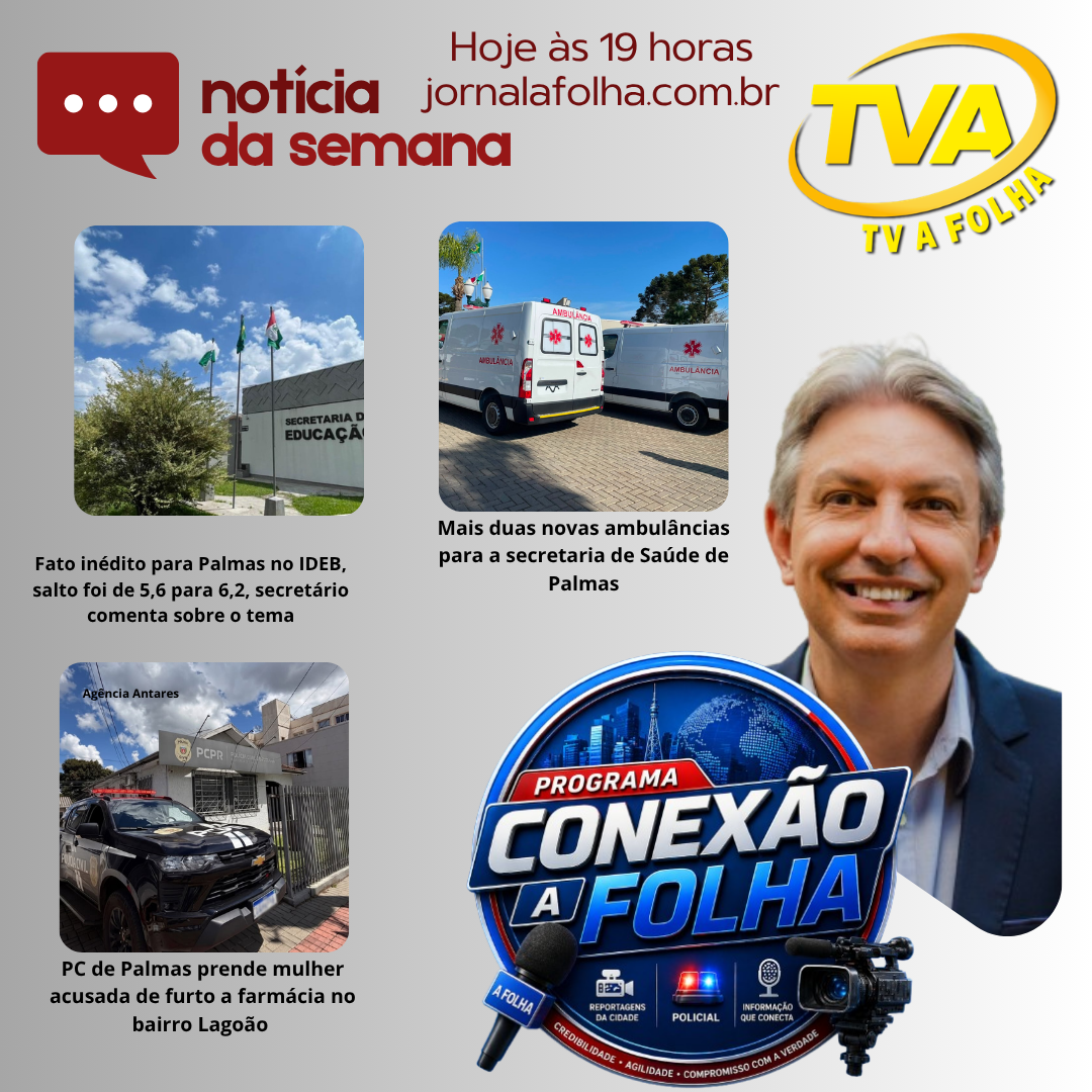 AGORA: 19h na sua TV A FOLHA
