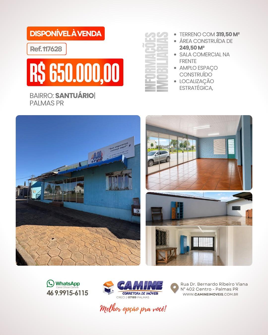 CASA COMERCIAL E RESIDENCIAL À VENDA