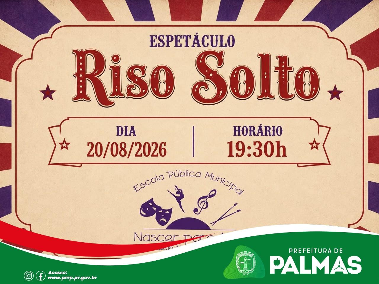 Escola de Artes de Palmas apresenta espetáculo circense “Riso Solto” nesta quinta-feira (20)