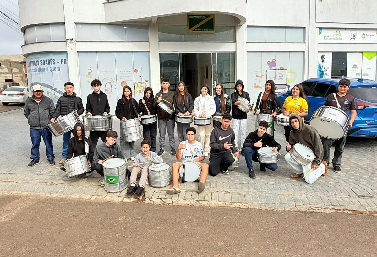 Fanfarra Municipal inicia ensaios para o Desfile Cívico de 7 de Setembro em Cel Domingos Soares