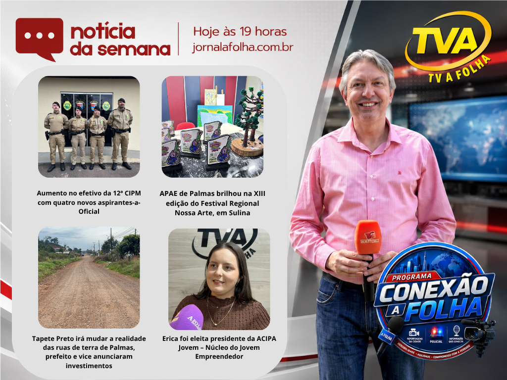 HOJE: 19h na sua TV A FOLHA
