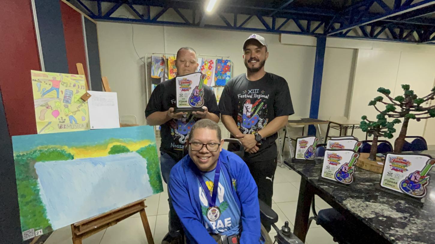 Professor de Música, Ricardo Severo Vaz e os alunos, Daniel e Joel