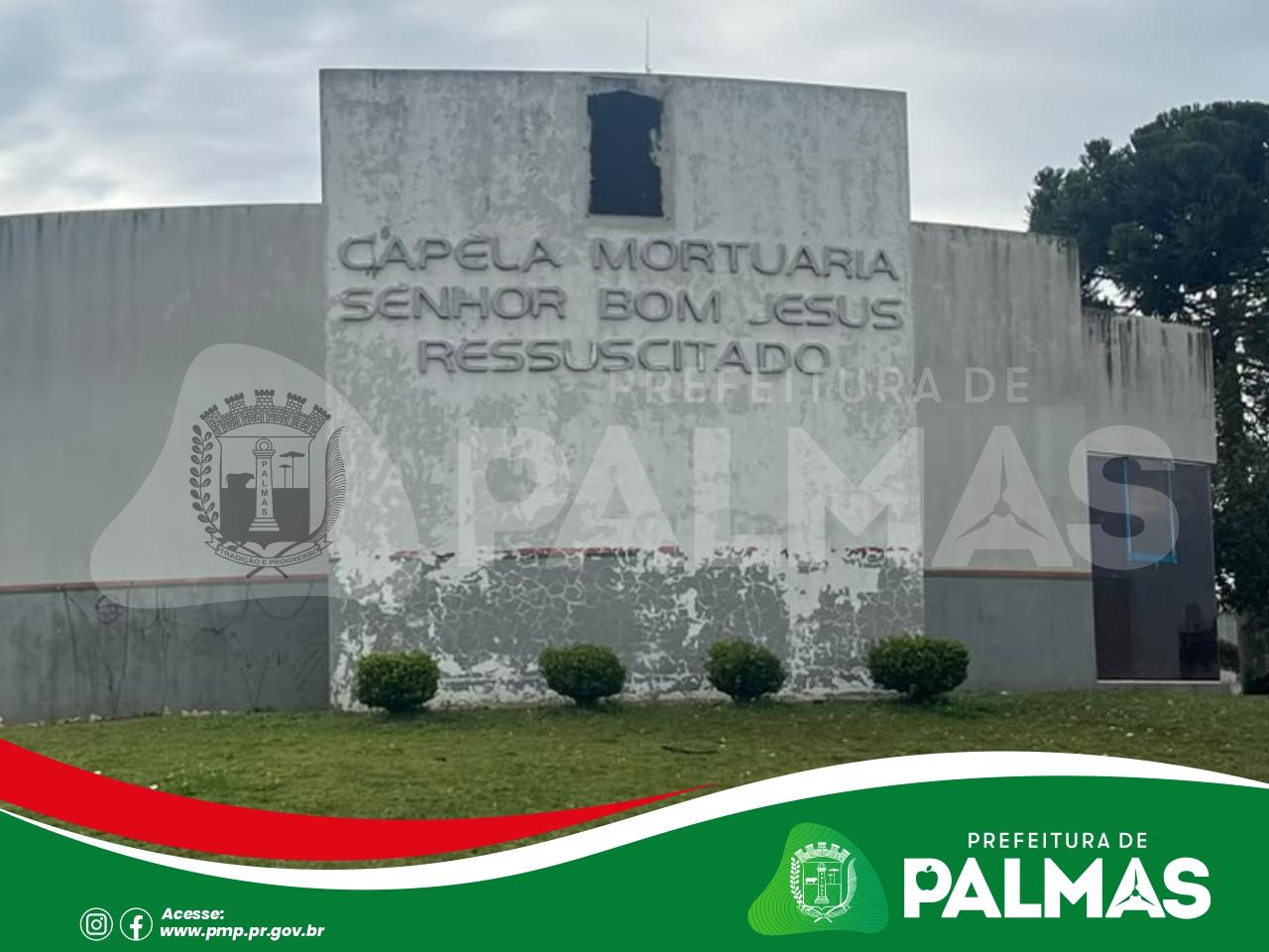 Prefeitura de Palmas avança na revitalização da Capela Mortuária Bom Jesus Ressuscitado