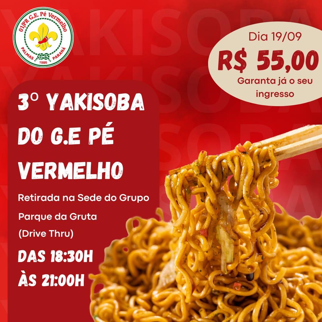 🍜 Vem aí o 3º YAKISOBA do G.E. Pé Vermelho! ⚜️