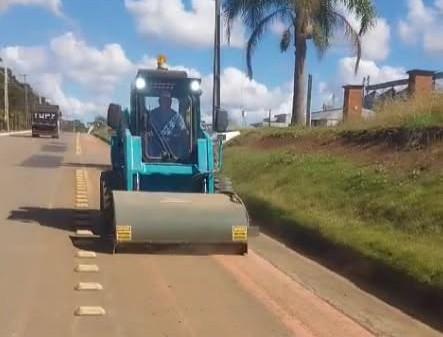 Ciclovia recebe serviços de limpeza