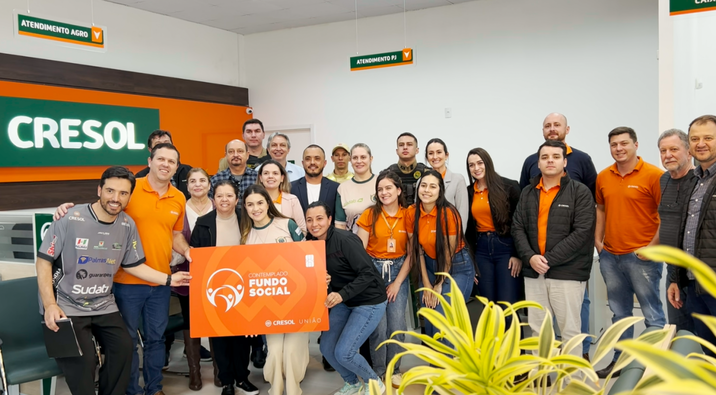 Cresol União fez a entrega do Fundo Social, quatro entidades palmenses foram contempladas 