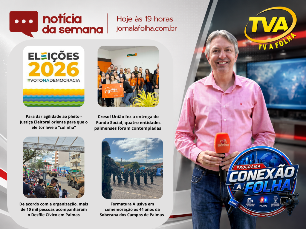 Hoje 19h na sua TV A FOLHA