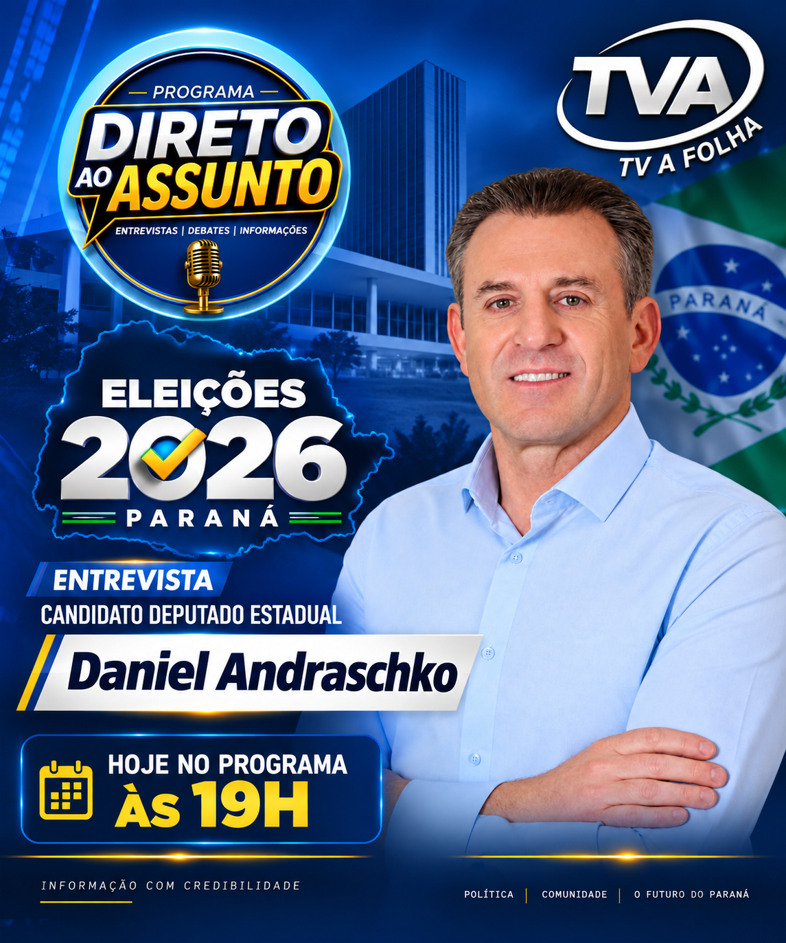 Hoje 19h na sua TV A FOLHA