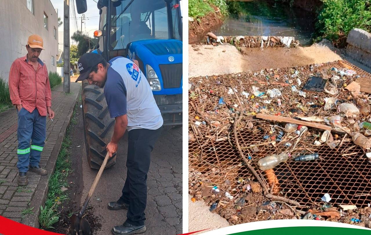 Infraestrutura intensifica limpeza de bueiros como medida preventiva diante da previsão de chuvas em Palmas
