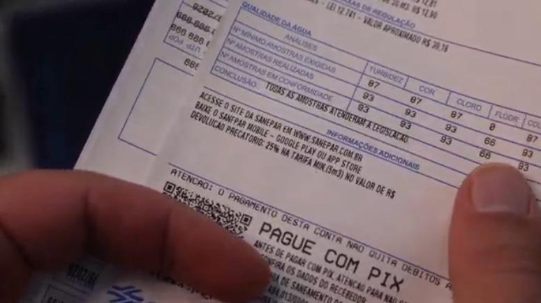 Sanepar aplica desconto automático na tarifa e lança fatura mais clara e moderna