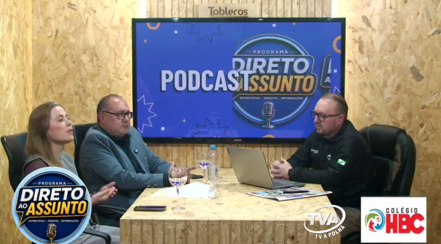 Representantes da Acipa explicam sobre o lançamento da campanha de Natal 