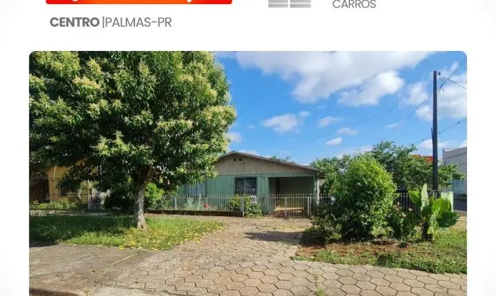 🏡 *02 CASAS DE ESQUINA À VENDA NO CENTRO DE PALMAS-PR!*