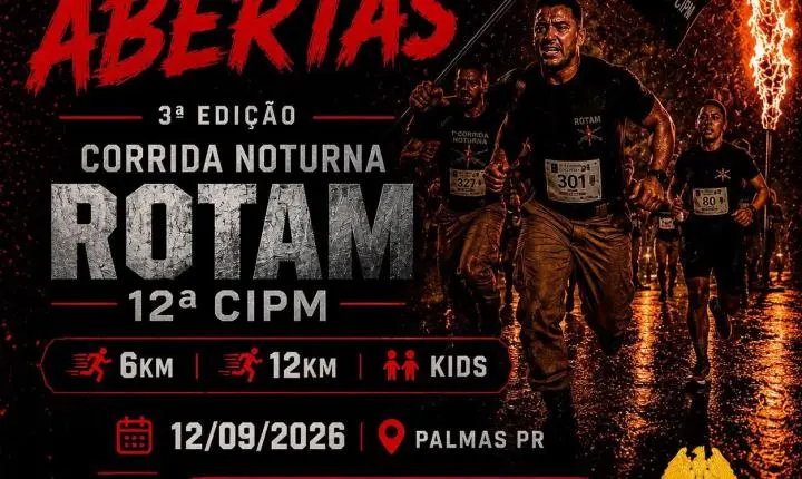12ª CIPM de Palmas promove 3ª Corrida Noturna ROTAM