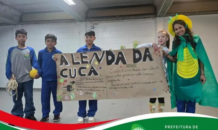 Alunos do 5º ano desenvolvem trabalho sobre Folclore Brasileiro na Escola Terezinha