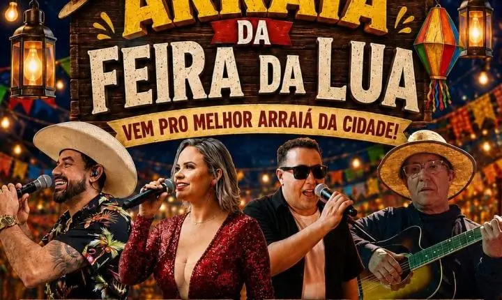 Arraiá da Feira da Lua será no Parque de Exposições Pé Vermelho 