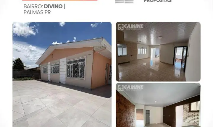 CASA À VENDA NO BAIRRO DIVINO – PALMAS/PR