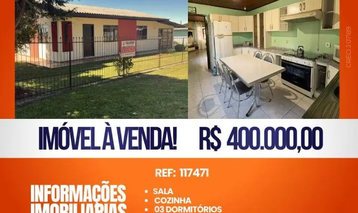 🏡 CASA SEMI MOBILIADA À VENDA NO BAIRRO KLUBEGI – PALMAS/PR ✨
