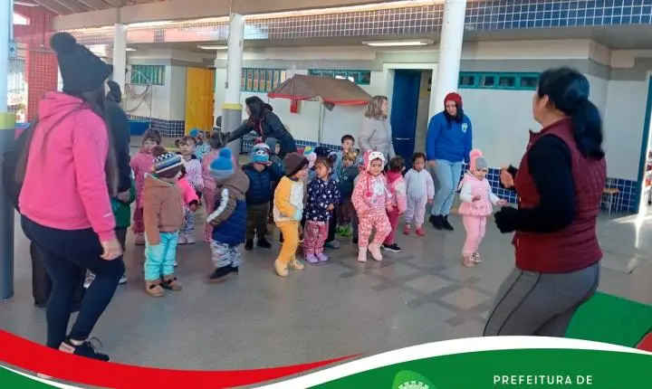CMEI São Francisco dá continuidade ao projeto “Movimente-se no Inverno”