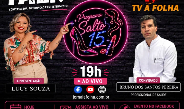 Hoje às 19h na sua TV A FOLHA