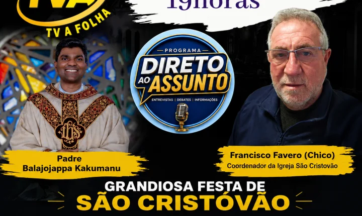 Hoje às 19h na sua TV A FOLHA