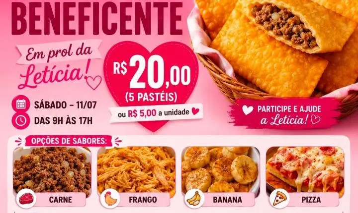 Pastelada Beneficente no bairro São José é neste sábado! 