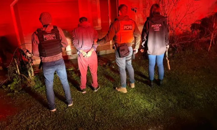 PCPR IDENTIFICA E PRENDE EM FLAGRANTE AUTOR DE POSSE IRREGULAR DE ARMA DE FOGO ANUNCIADA EM GRUPO DE WHATSAPP EM PALMAS/PR