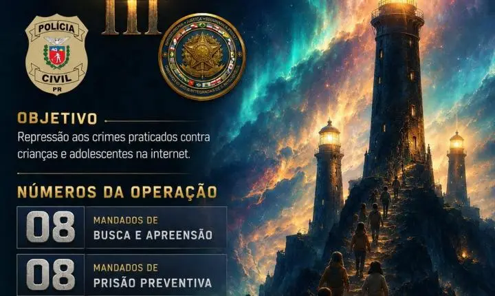 POLÍCIA CIVIL DO PARANÁ DEFLAGRA A OPERAÇÃO PHAROS III EM OITO ESTADOS