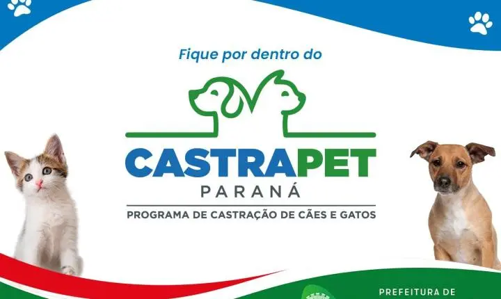 Prefeitura realiza atualização cadastral para castração animal pelo programa CastraPet Paraná