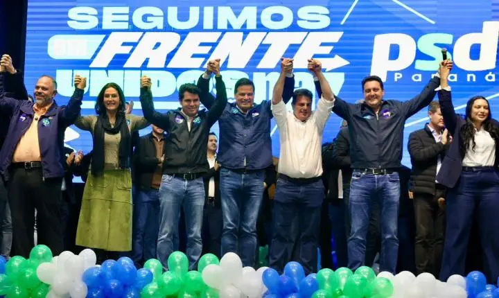Sandro Alex, Ratinho Junior e Alexandre Curi reúnem 20 prefeitos e centenas de lideranças em Guarapuava
