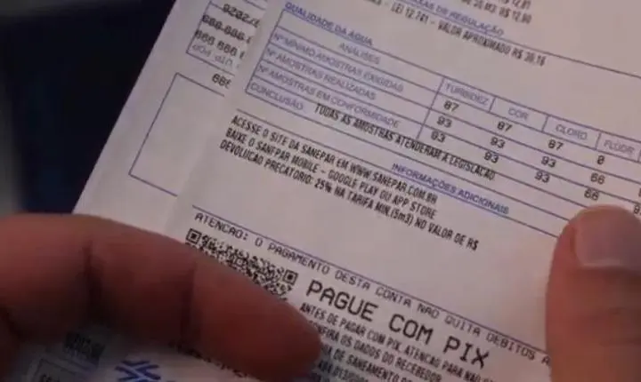 Sanepar aplica desconto automático na tarifa e lança fatura mais clara e moderna