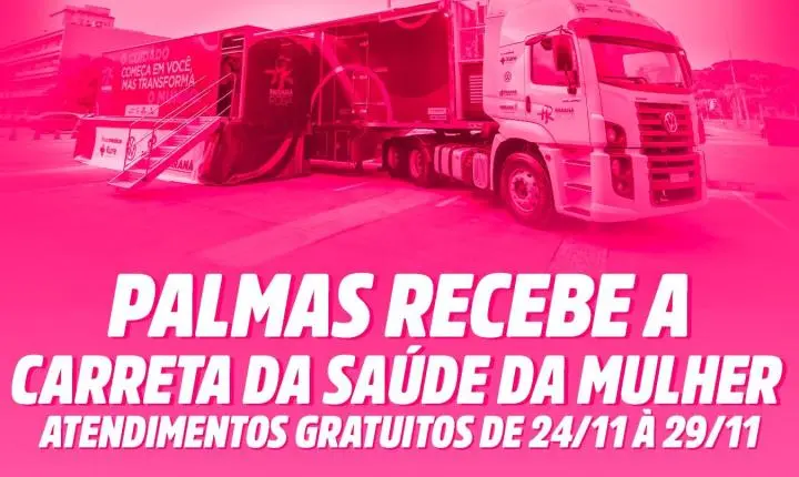 Saúde da mulher é prioridade na Carreta do programa Paraná Rosa que estará em Palmas