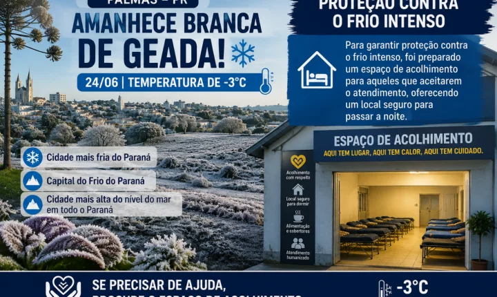 Secretaria Municipal de Assistência Social intensifica ações para proteger pessoas em situação de rua durante onda de frio
