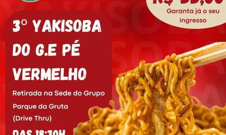 🍜 Vem aí o 3º YAKISOBA do G.E. Pé Vermelho! ⚜️